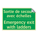 Sortie de secours avec échelles /.../ - Emergency exit with ladders