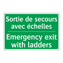 Sortie de secours avec échelles /.../ - Emergency exit with ladders