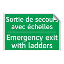 Sortie de secours avec échelles /.../ - Emergency exit with ladders