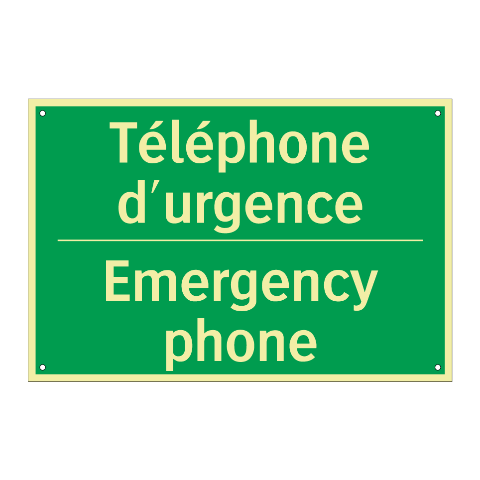 Téléphone d'urgence - Emergency phone