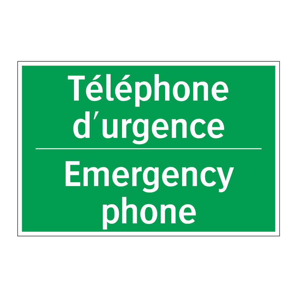 Téléphone d'urgence - Emergency phone