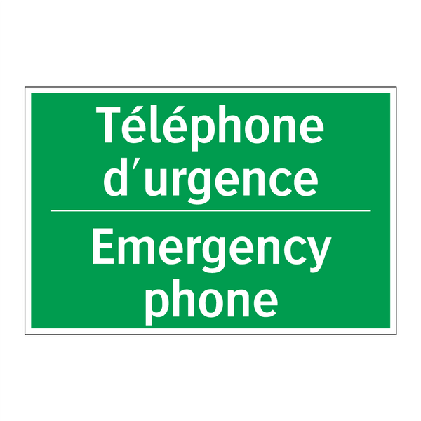 Téléphone d'urgence - Emergency phone