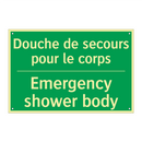 Douche de secours pour le corps /.../ - Emergency shower body