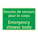 Douche de secours pour le corps /.../ - Emergency shower body