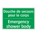 Douche de secours pour le corps /.../ - Emergency shower body