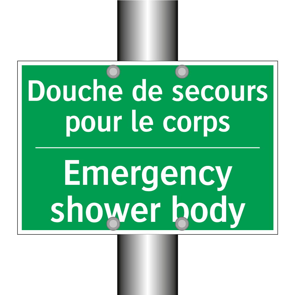 Douche de secours pour le corps /.../ - Emergency shower body