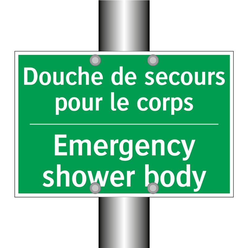 Douche de secours pour le corps /.../ - Emergency shower body