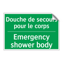 Douche de secours pour le corps /.../ - Emergency shower body