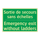 Sortie de secours sans échelles /.../ - Emergency exit without ladders