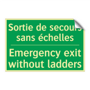 Sortie de secours sans échelles /.../ - Emergency exit without ladders