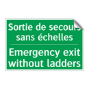 Sortie de secours sans échelles /.../ - Emergency exit without ladders