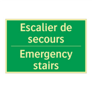 Escalier de secours - Emergency stairs