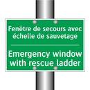 Fenêtre de secours avec échelle /.../ - Emergency window with rescue ladder /.../