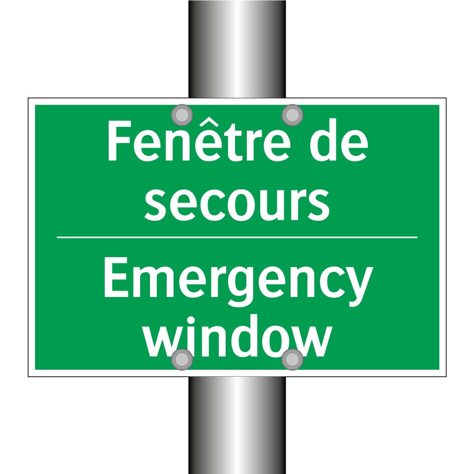 Fenêtre de secours - Emergency window