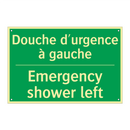 Douche d'urgence à gauche - Emergency shower left