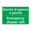 Douche d'urgence à gauche - Emergency shower left