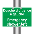 Douche d'urgence à gauche - Emergency shower left