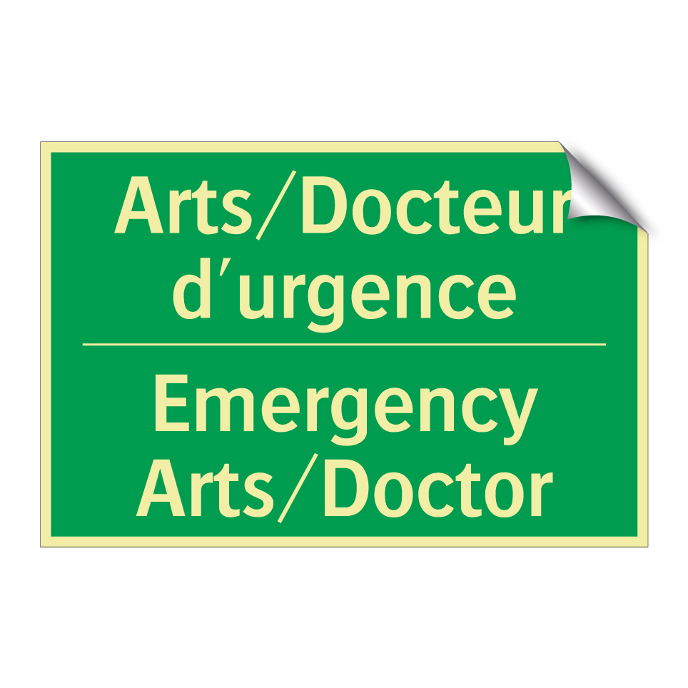 Arts/Docteur d'urgence - Emergency Arts/Doctor