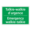 Talkie-walkie d'urgence - Emergency walkie-talkie