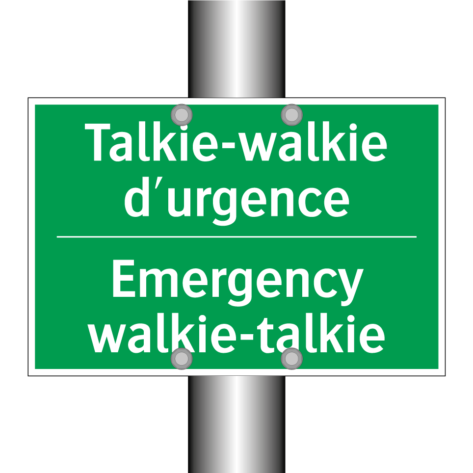 Talkie-walkie d'urgence - Emergency walkie-talkie