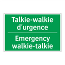 Talkie-walkie d'urgence - Emergency walkie-talkie