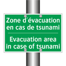 Zone d'évacuation en cas de tsunami /.../ - Evacuation area in case of tsunami /.../