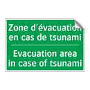Zone d'évacuation en cas de tsunami /.../ - Evacuation area in case of tsunami /.../