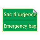 Sac d'urgence - Emergency bag
