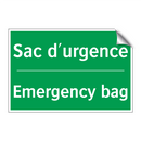 Sac d'urgence - Emergency bag