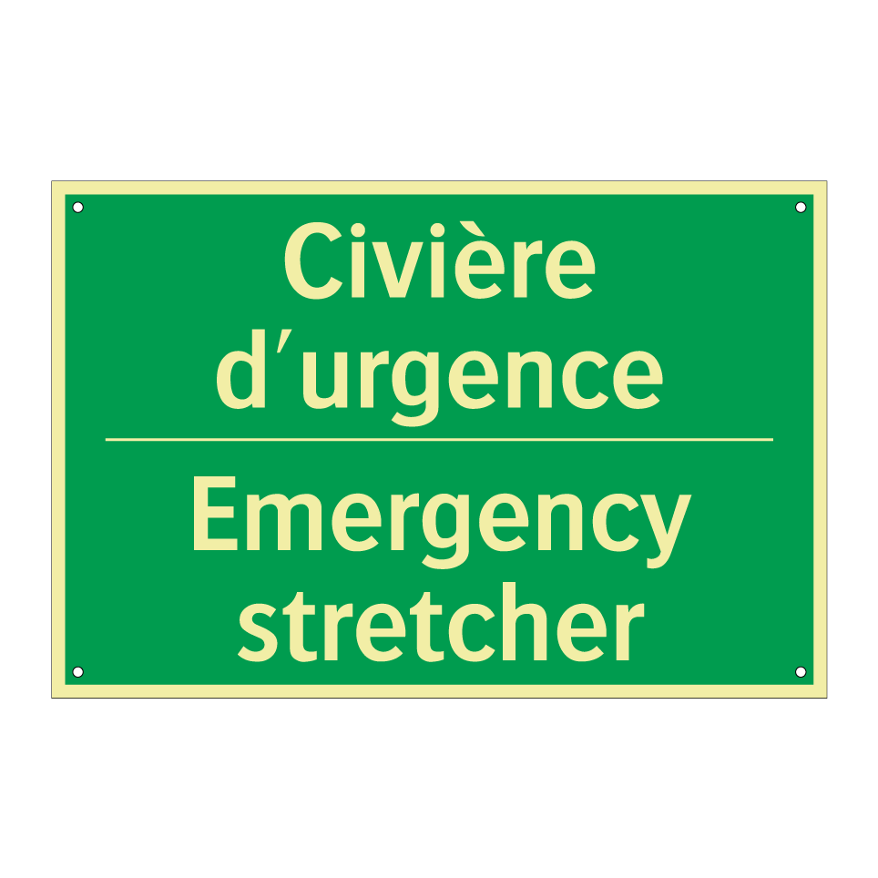 Civière d'urgence - Emergency stretcher