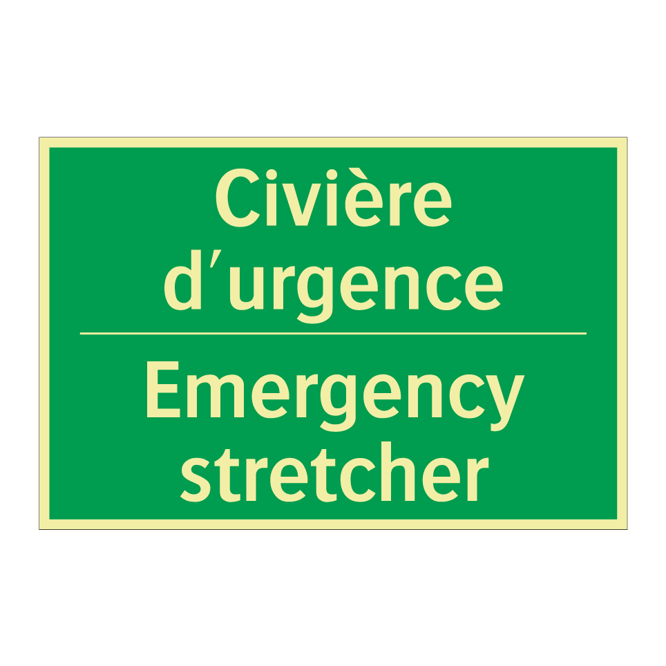 Civière d'urgence - Emergency stretcher
