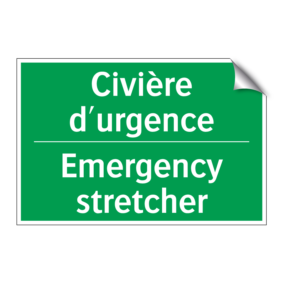 Civière d'urgence - Emergency stretcher