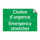 Civière d'urgence - Emergency stretcher