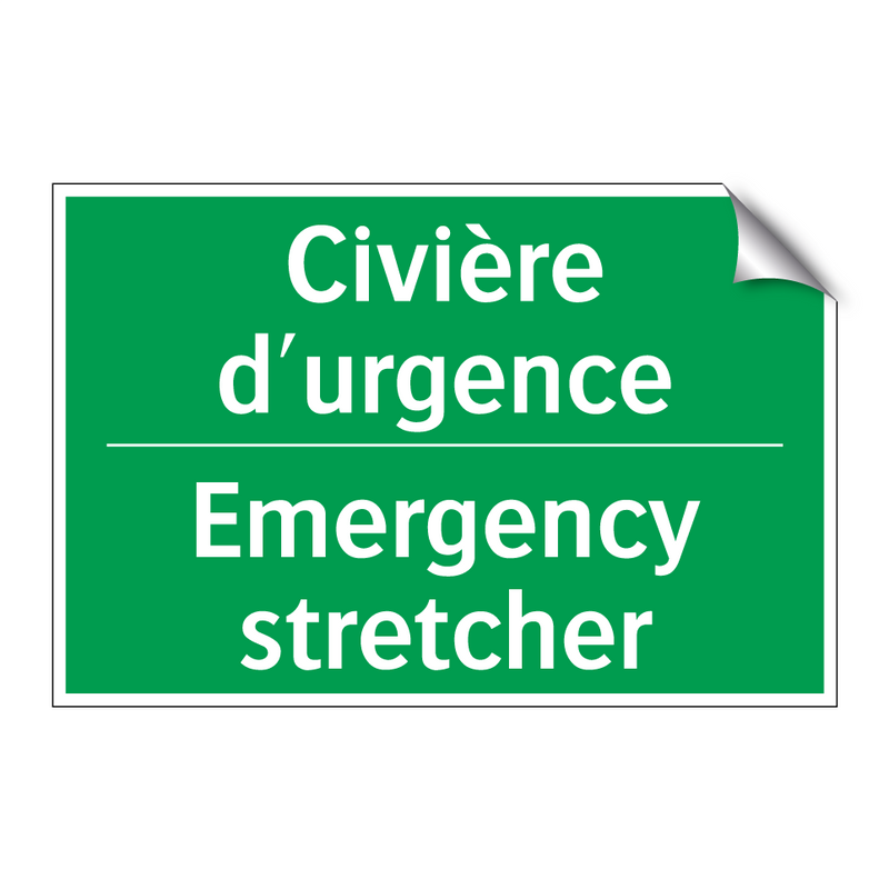 Civière d'urgence - Emergency stretcher