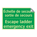 Échelle de secours sortie de secours /.../ - Escape ladder emergency exit