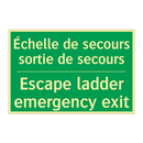 Échelle de secours sortie de secours /.../ - Escape ladder emergency exit