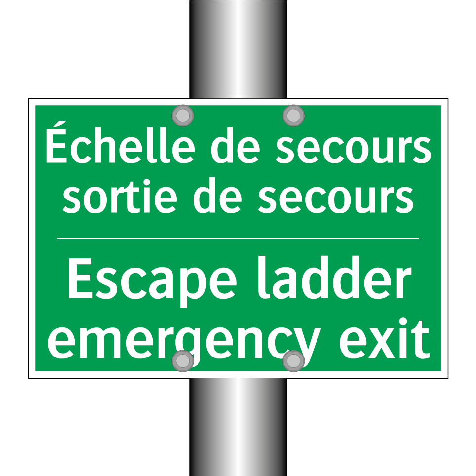 Échelle de secours sortie de secours /.../ - Escape ladder emergency exit