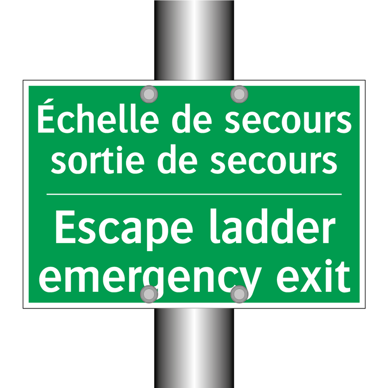 Échelle de secours sortie de secours /.../ - Escape ladder emergency exit