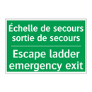 Échelle de secours sortie de secours /.../ - Escape ladder emergency exit