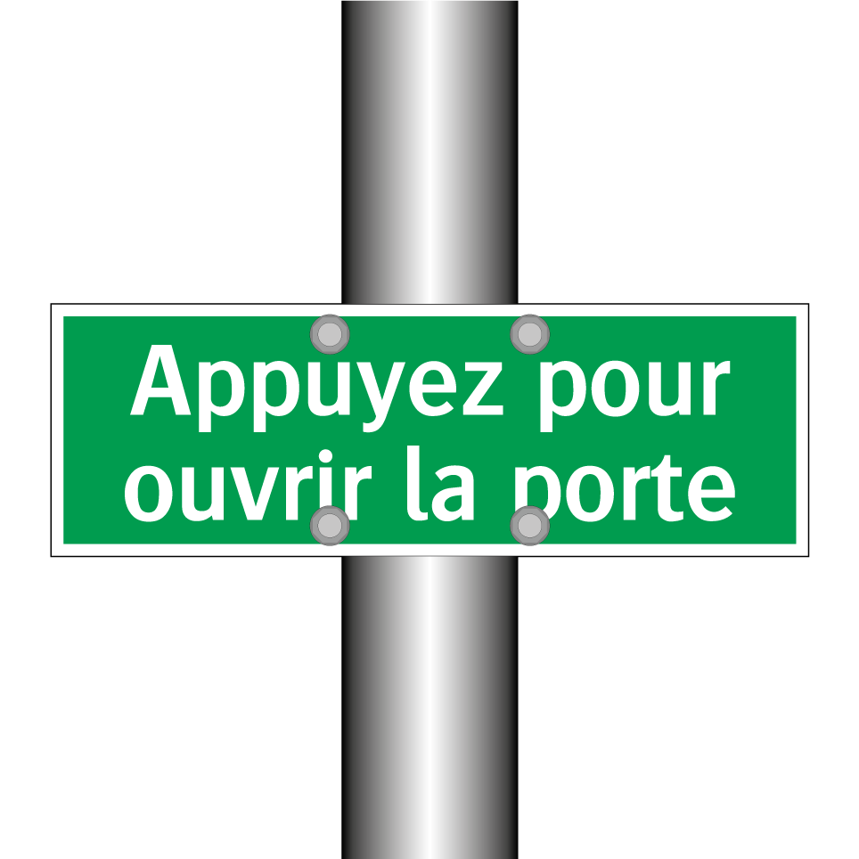 Appuyez pour ouvrir la porte