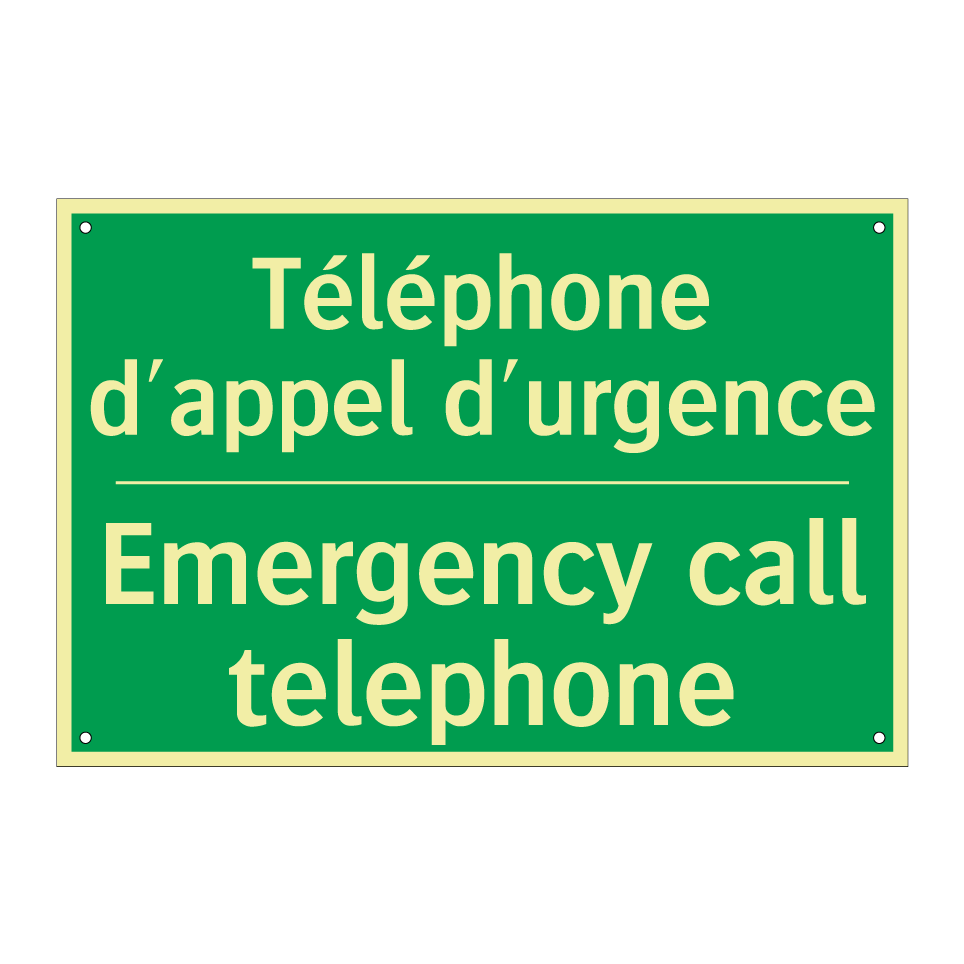 Téléphone d'appel d'urgence - Emergency call telephone