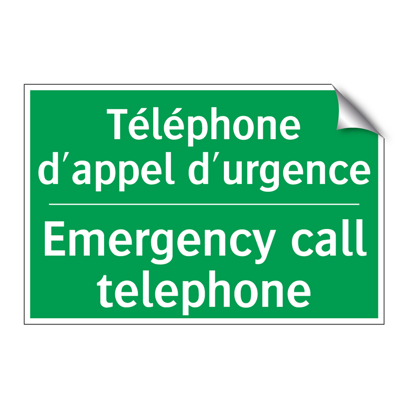 Téléphone d'appel d'urgence - Emergency call telephone