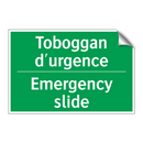 Toboggan d'urgence - Emergency slide