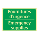 Fournitures d'urgence - Emergency supplies