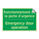 Fonctionnement de la porte d'urgence /.../ - Emergency door operation