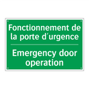 Fonctionnement de la porte d'urgence /.../ - Emergency door operation