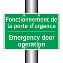 Fonctionnement de la porte d'urgence /.../ - Emergency door operation