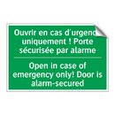 Ouvrir en cas d'urgence uniquement /.../ - Open in case of emergency only! /.../