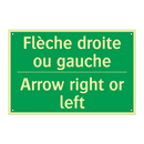 Flèche droite ou gauche - Arrow right or left