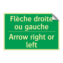 Flèche droite ou gauche - Arrow right or left
